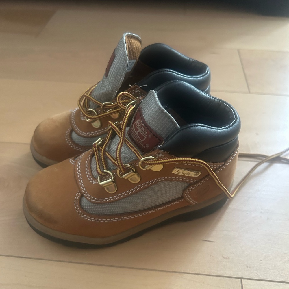 Timberland Kids Brown and Gray Boots